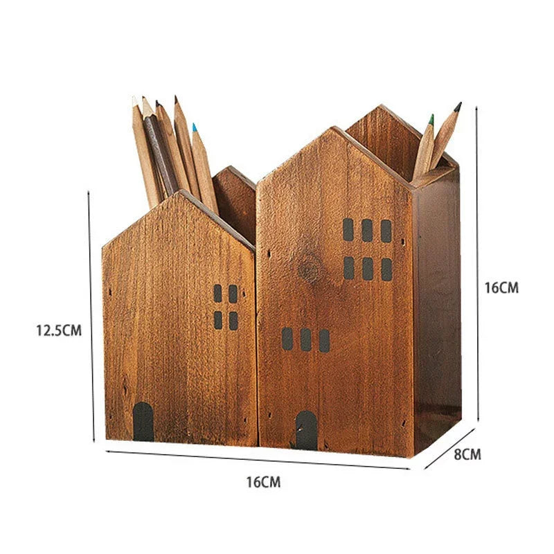 Woodland Duo House Pen Holder