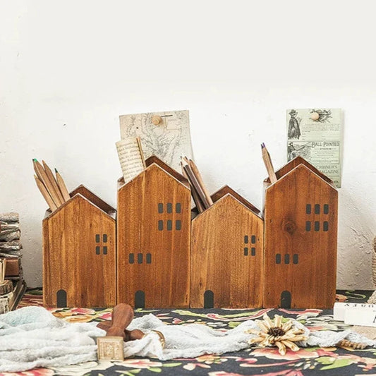 Woodland Duo House Pen Holder